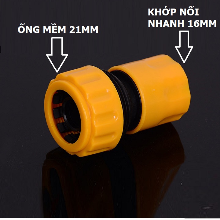 SET 3 MÓN. NỐI ỐNG NƯỚC MỀM PHI 21MM RA ĐẦU NỐI GÀI KHỚP chọn hân loại - 000701(558)