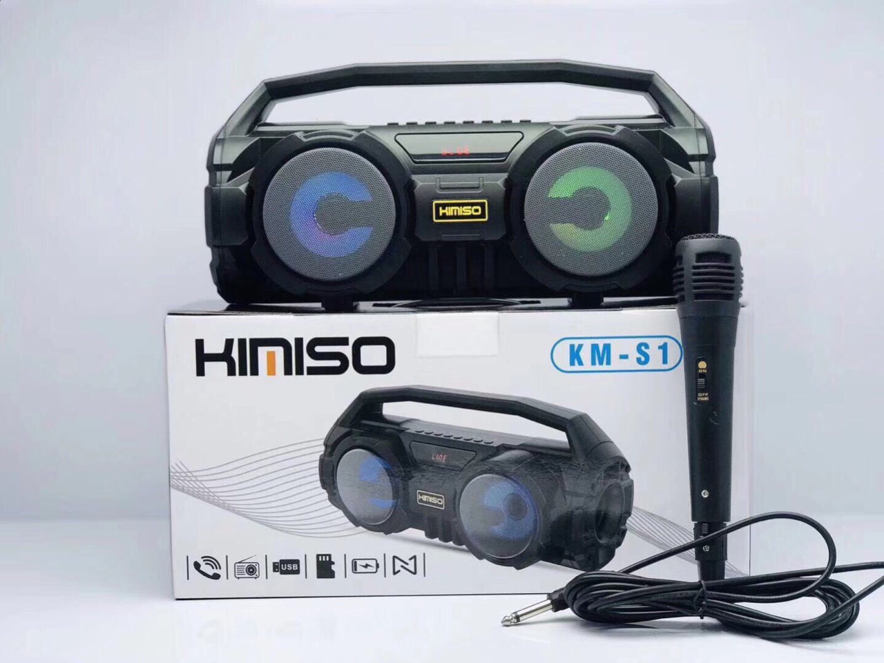 Loa bluetooth S1 tặng kèm míc hát karaoke kimiso S2. ĐTVM