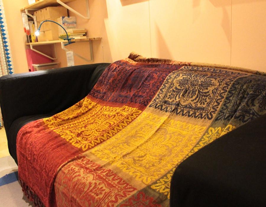 Thảm thổ cẩm bohemian 190cm x 150cm, chăn vintage