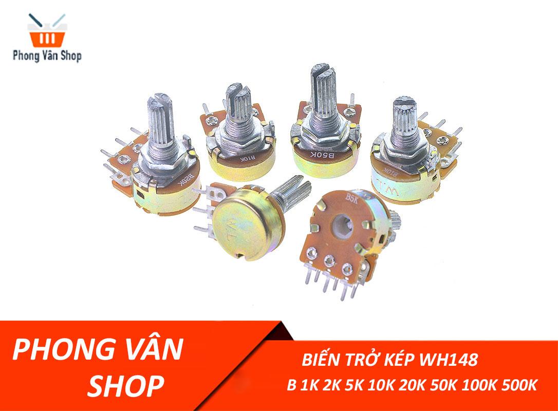 3 Biến trở kép WH148 B 1K 2K 5K 10K 20K 50K 100K 500K