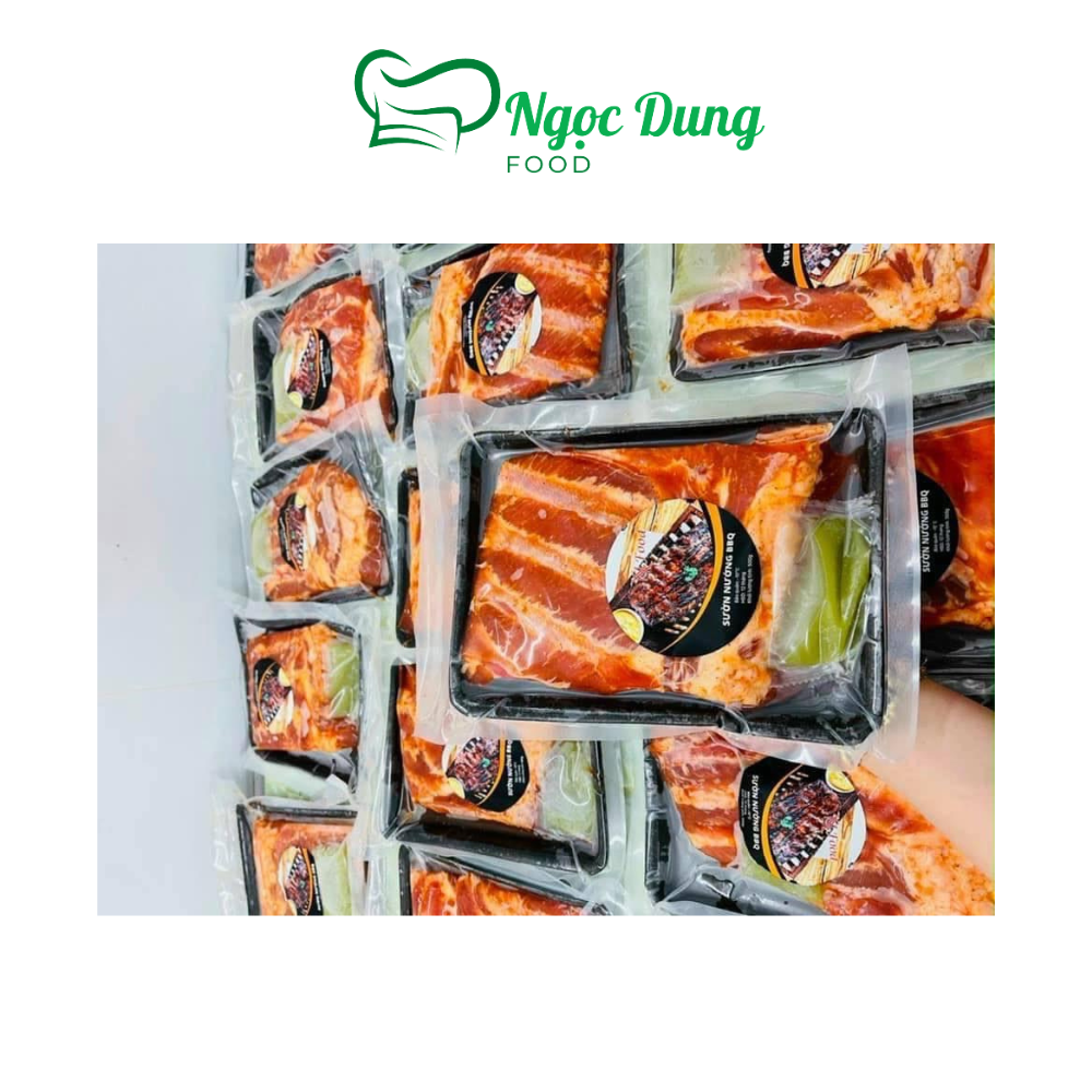 Sườn nướng BBQ ướp sẵn 1kg (giao tphcm)