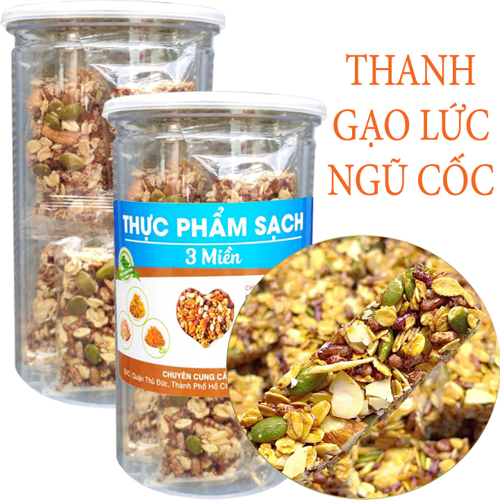 250g Thanh Cơm Gạo Lức Ngũ Cốc Siêu Hạt Hiệu TPS
