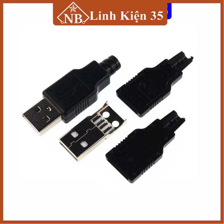 Đầu Jack cắm cổng USB A đực 4P