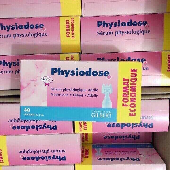 NƯỚC MUỐI SINH LÝ PHÁP PHYSIODOSE- TÉP HỒNG