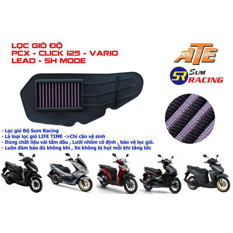 Lọc gió tăng tốc pcx 2018 / pcx 125 các đời