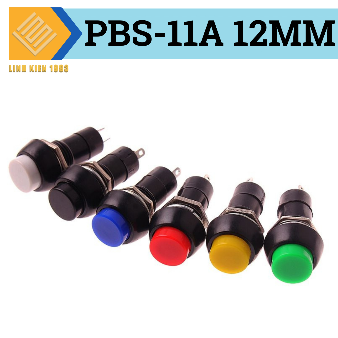 Nút nhấn pbs-11a 12mm