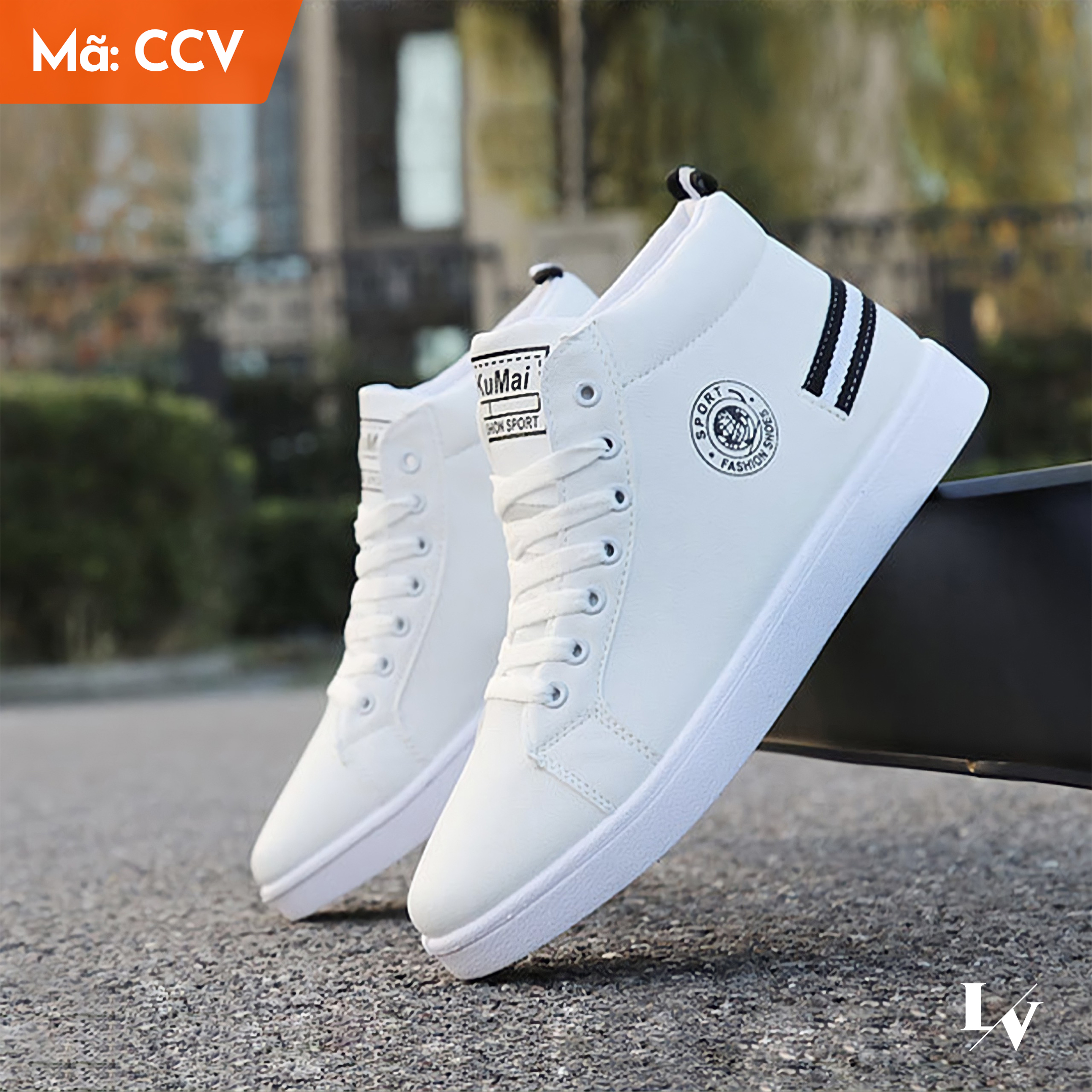 Giày sneaker nam thời trang cao cấp da pu bền đẹp treding 2023