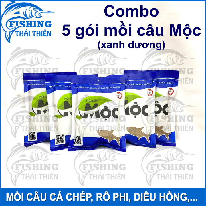 Mồi câu cá mồi mộc xanh dương chuyên câu cá rô phi cá diêu hồng chép trắm trôi...