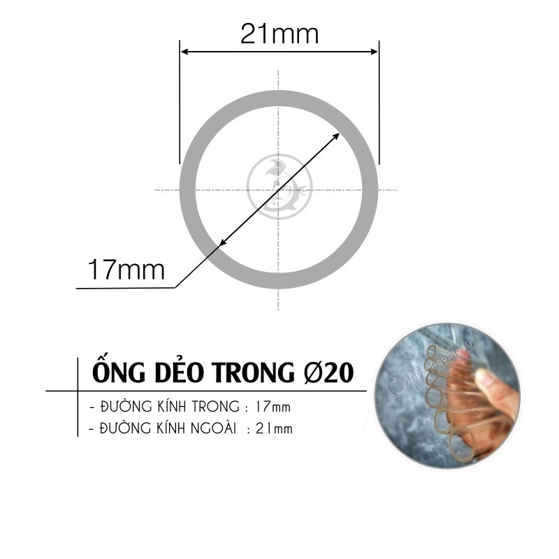 Ống Nhựa Dẻo Trong Các Loại Phi F8 | 10 | 12 | 14 | 16 | 20 - Ống nước dẻo trong suốt