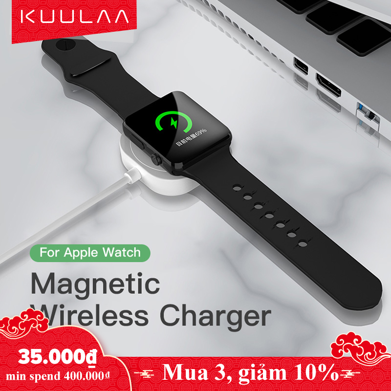 KUULAA Wireless Charger for apple watch Series 5 4 3 2 1 band strap Station USB Charger Cable for IWatch 5 4 3 2 1 for Apple Watch Series 5 4 3 2 1