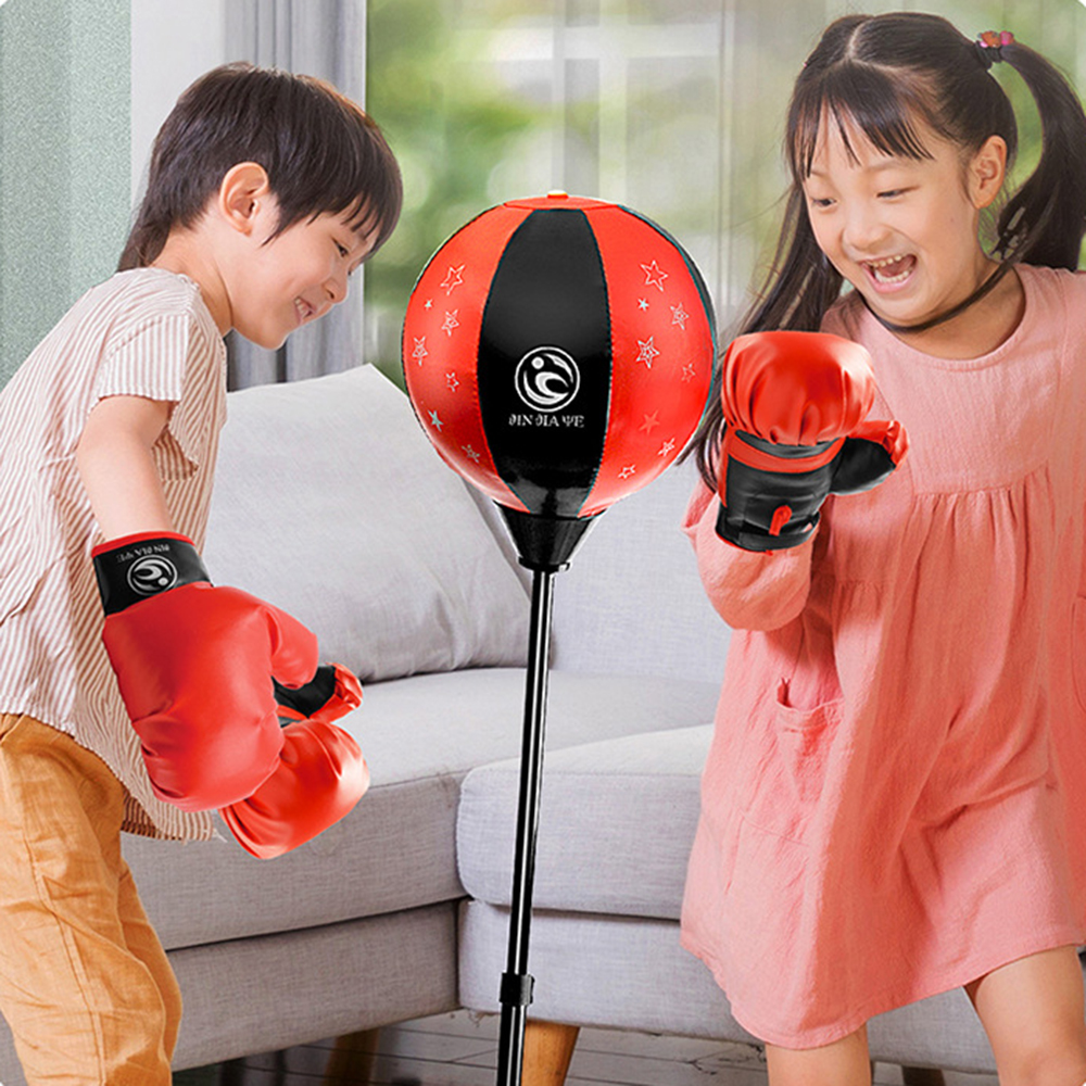 BỘ ĐỒ CHƠI THỂ THAO ĐẤM BỐC BOXING CHO TRẺ EM (có găng tay, bơm tay)