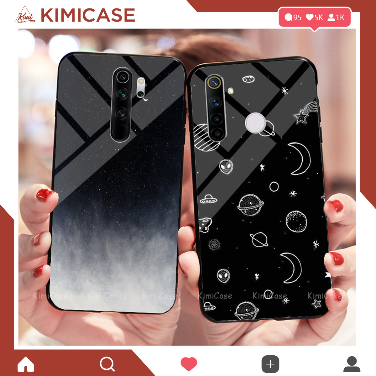 Ốp Vsmart Active 3 lưng kính cường lực cao cấp kimicase