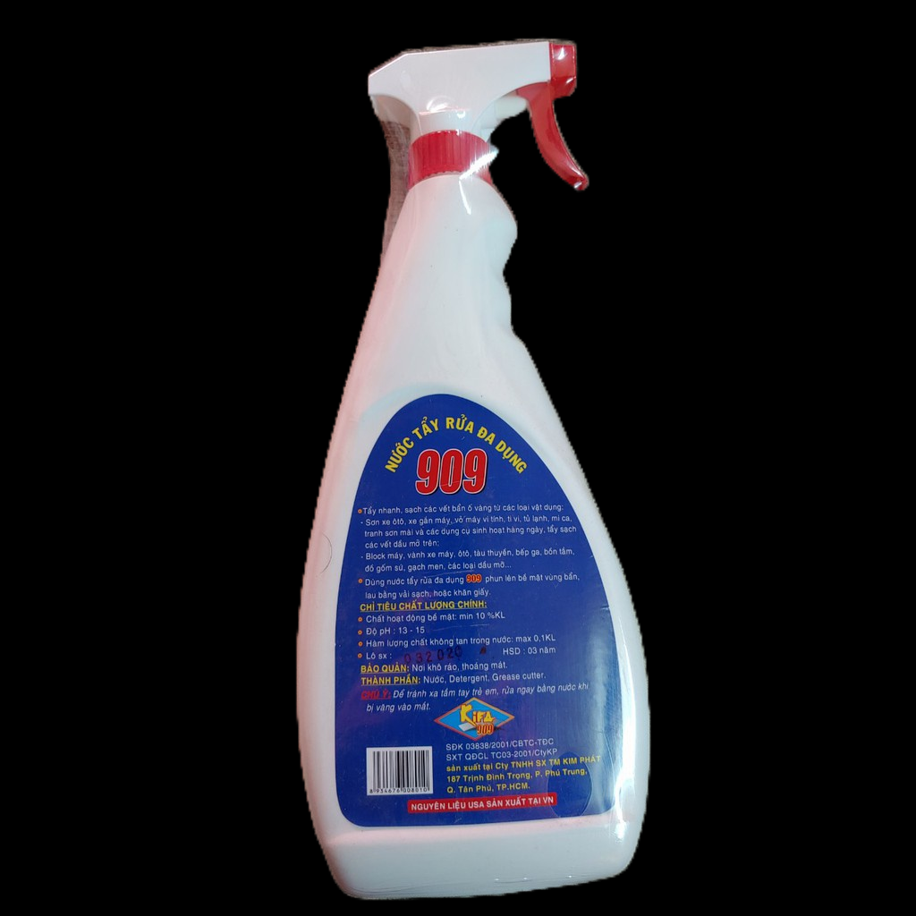 chai xịt tẩy đa năng 909