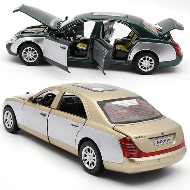Xe mô hình kim loại Maybach tỷ lệ 1:32