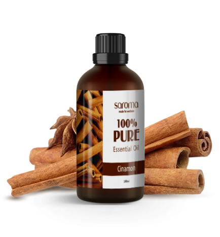 Saroma - Tinh dầu thiên nhiên - Vỏ Quế - 10ml