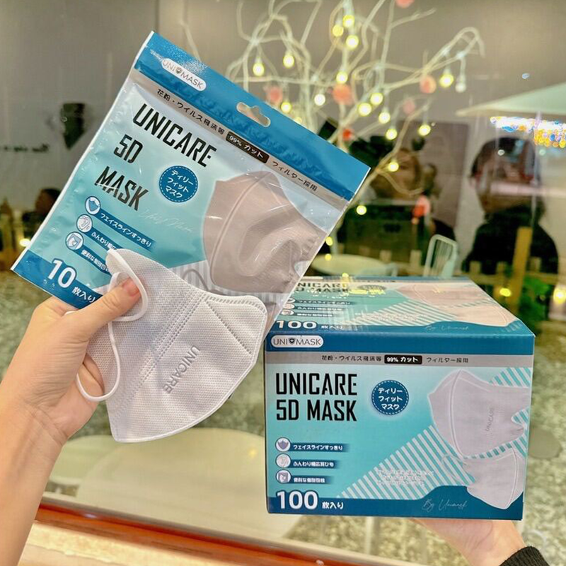 Thùng 100 Chiếc Khẩu Trang 5D Uni Mask