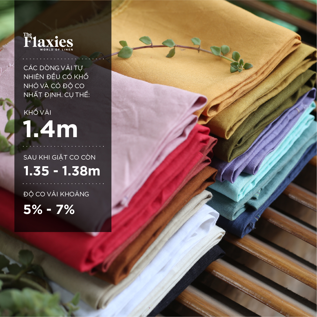 RED - PINK TONES] - LINEN RAYON FABRIC