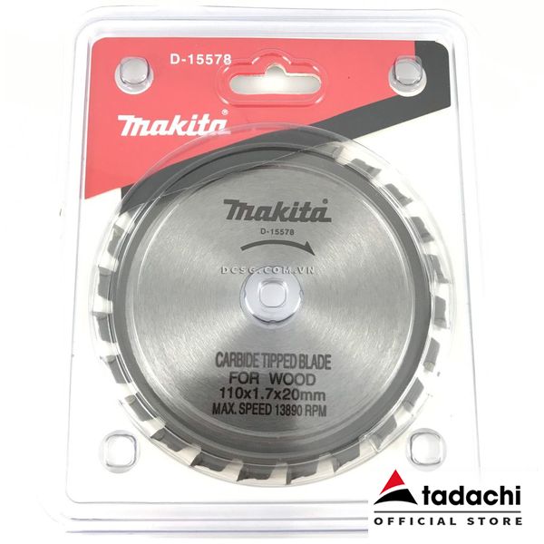 Đĩa cưa gỗ 24 răng 110x20mm makita d-15578