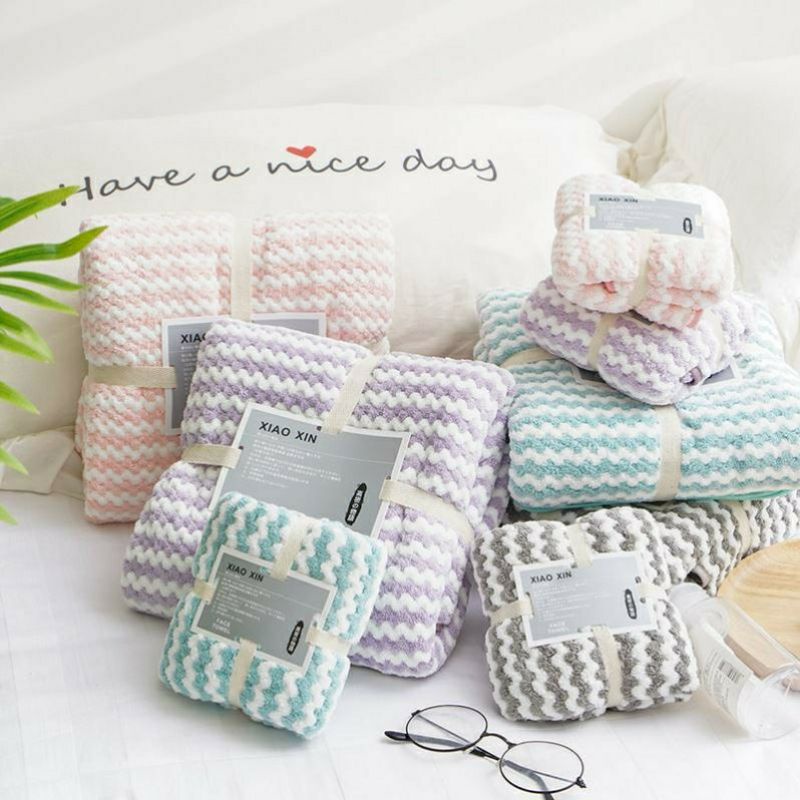Set 2 khăn tắm lông cừu mềm mịn, Set 2 Khăn tắm lông cừu nhím hàn quốc siêu mềm chất bông thấm hút cực nhanh, khăn to quấn vừa cả người thích hợp dùng quấn cho em bé mà không sợ gây kích ứng da