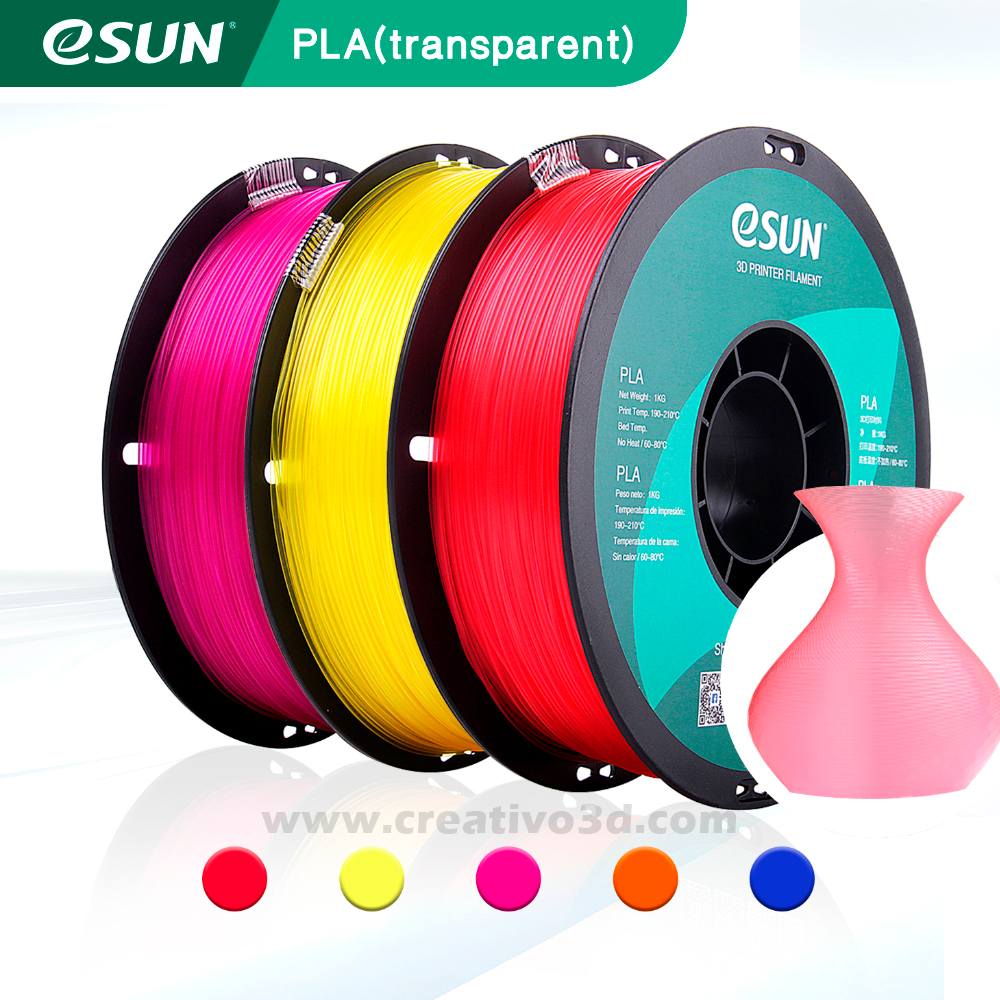 Nhựa in 3d ESUN PLA (Transparent - Trong suốt) chất lượng cao 1kg/Cuộn