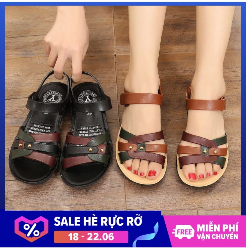 Dép sandal quai hậu nữ thời trang thiết kế chắc chắn bền đẹp êm chân - Hàng Quảng Châu chất lượng cao giá rẻ