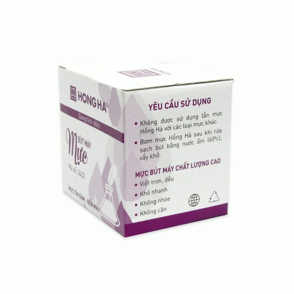 Mực Bút Máy Hồng Hà (Mực Tím/Xanh Đậm)-60ml