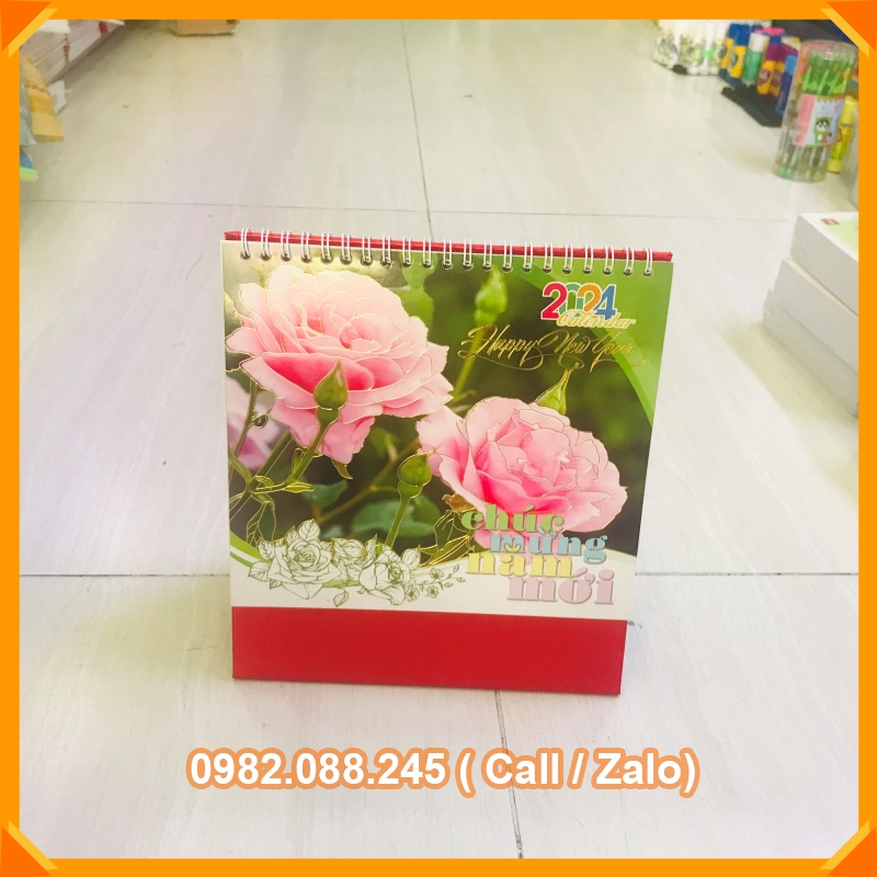 Lịch 2024 - ) lịch để bàn Chữ A ( 16 x 24cm)