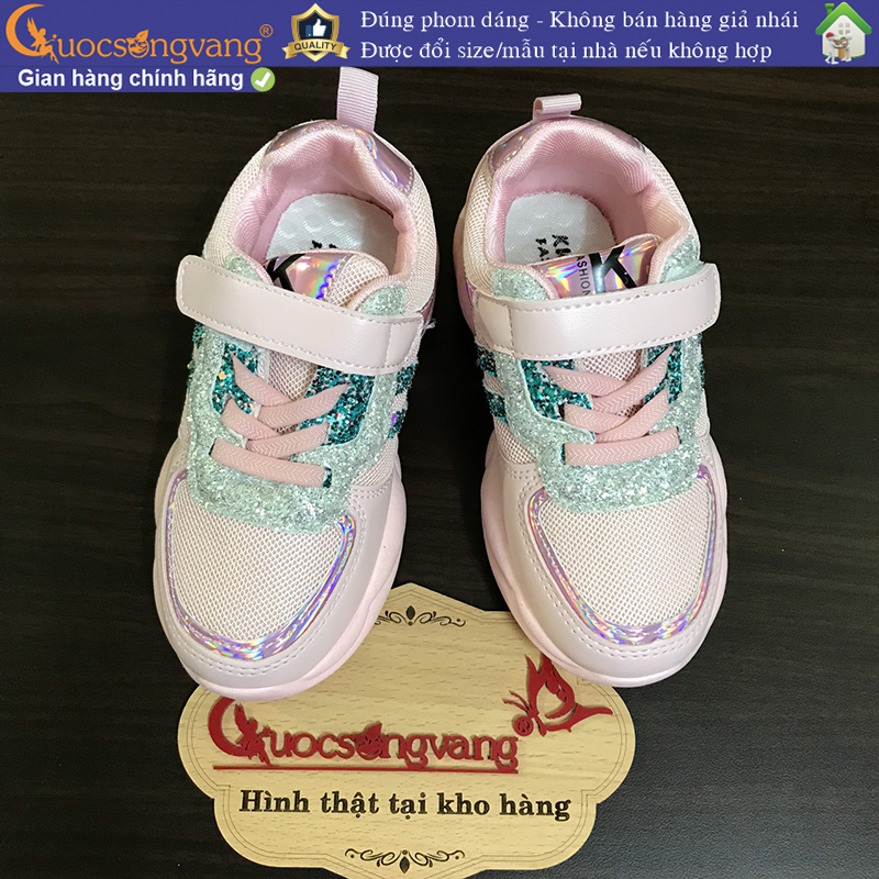 Video Giày thể thao đi học bé gái giày bé gái thể thao GLG113