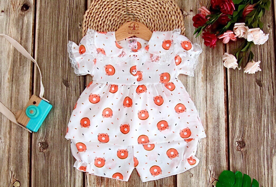 Bộ Tơ Xốp Tay Phồng Bé (14-18kg) (Giao màu ngẫu nhiên)