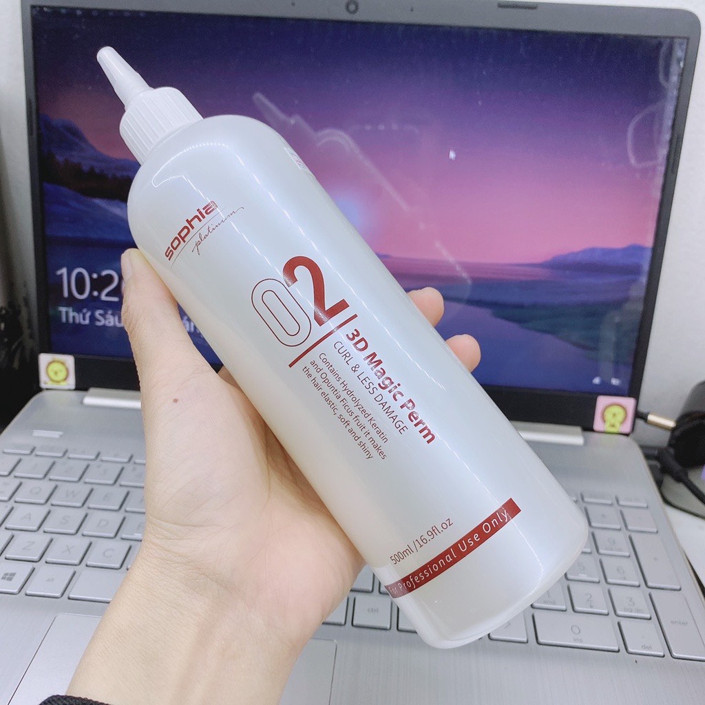 Cặp Thuốc uốn tóc đa năng UỐN THẦN KỲ 3D MAGIC PERM SOPHIA PLATINUM 500ML*2