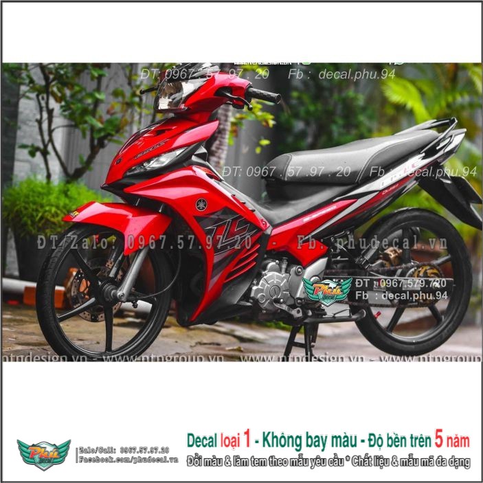 Tem rời ex exciter 135 lc đen đỏ hàng loại 1.