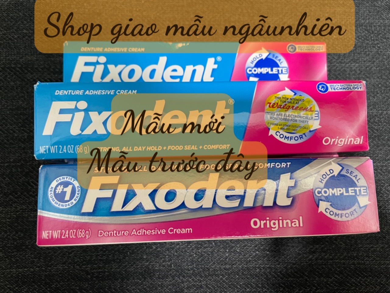 Keo dán hàm giả Fixodent