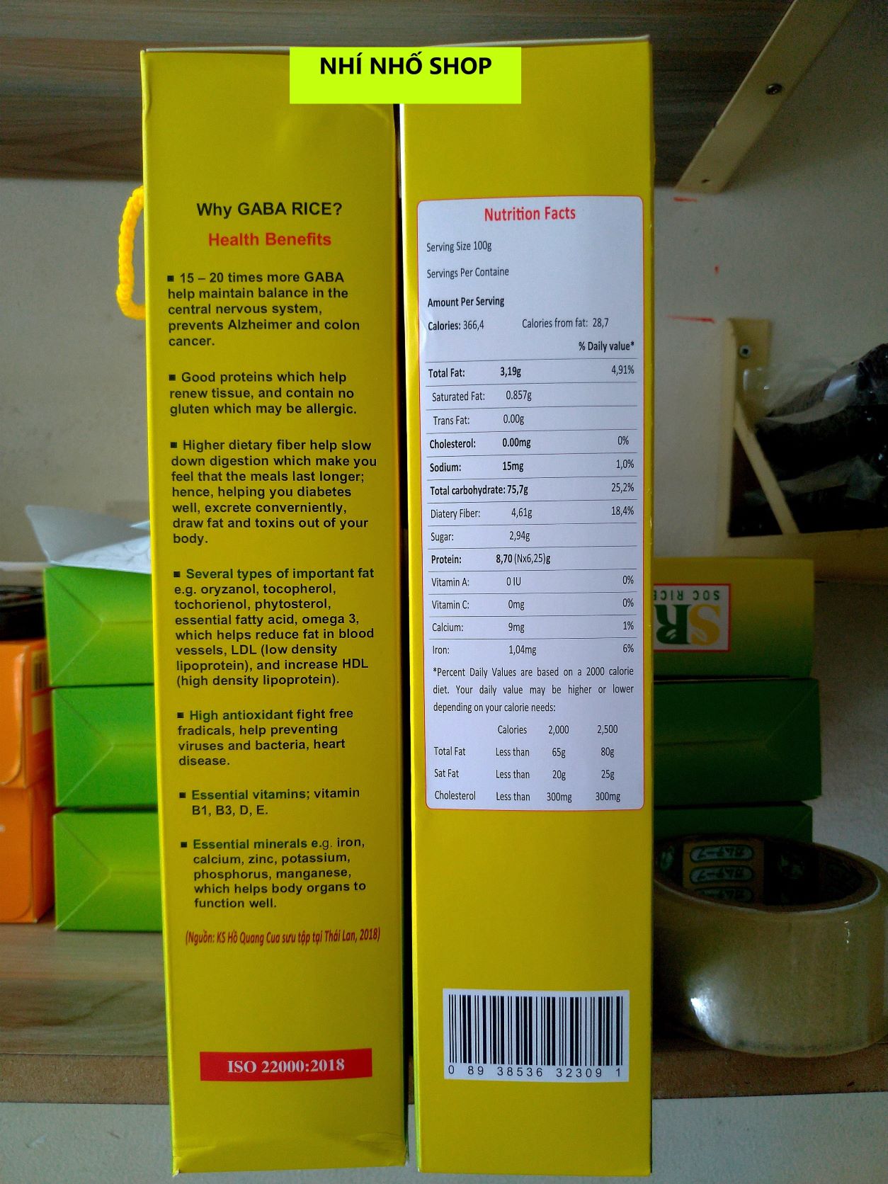 GẠO MẦM (GABA) ÔNG CUA ST25 - Hộp 2kg