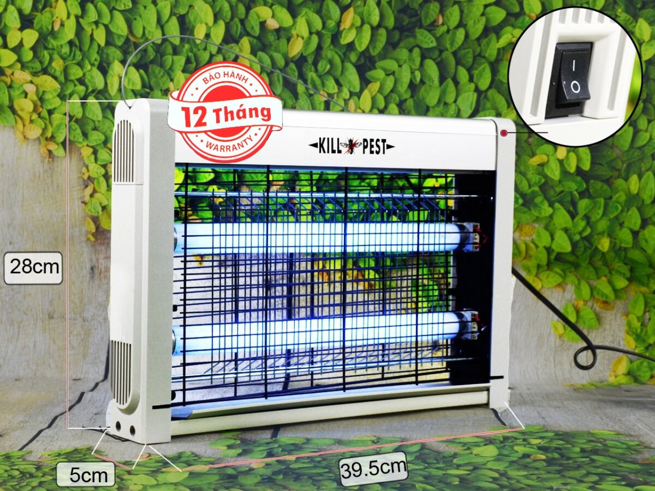 Đèn bắt muỗi bắt côn trùng 12w Kill PEST