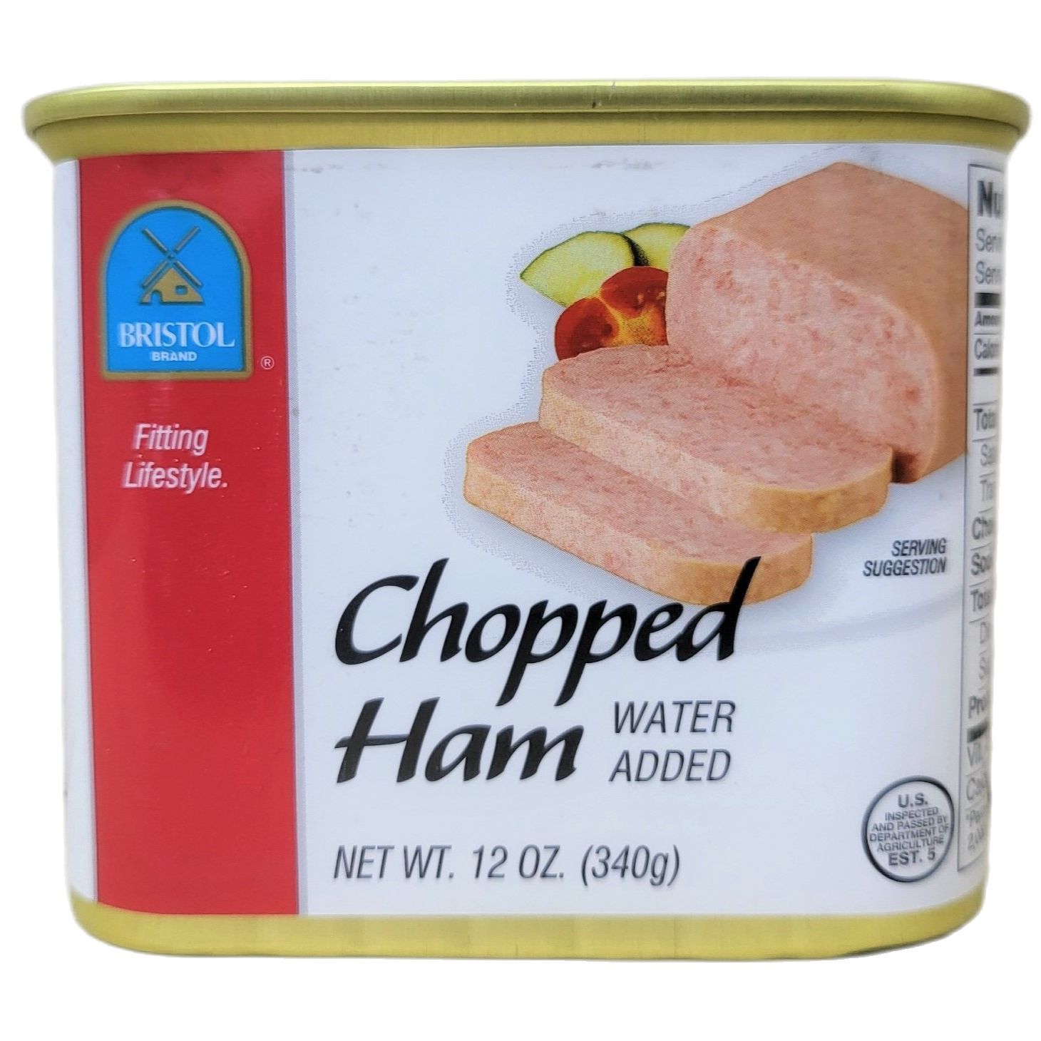 BRISTOL (hộp ĐỎ 340g) THỊT HAM XẮT NHỎ Chopped Ham