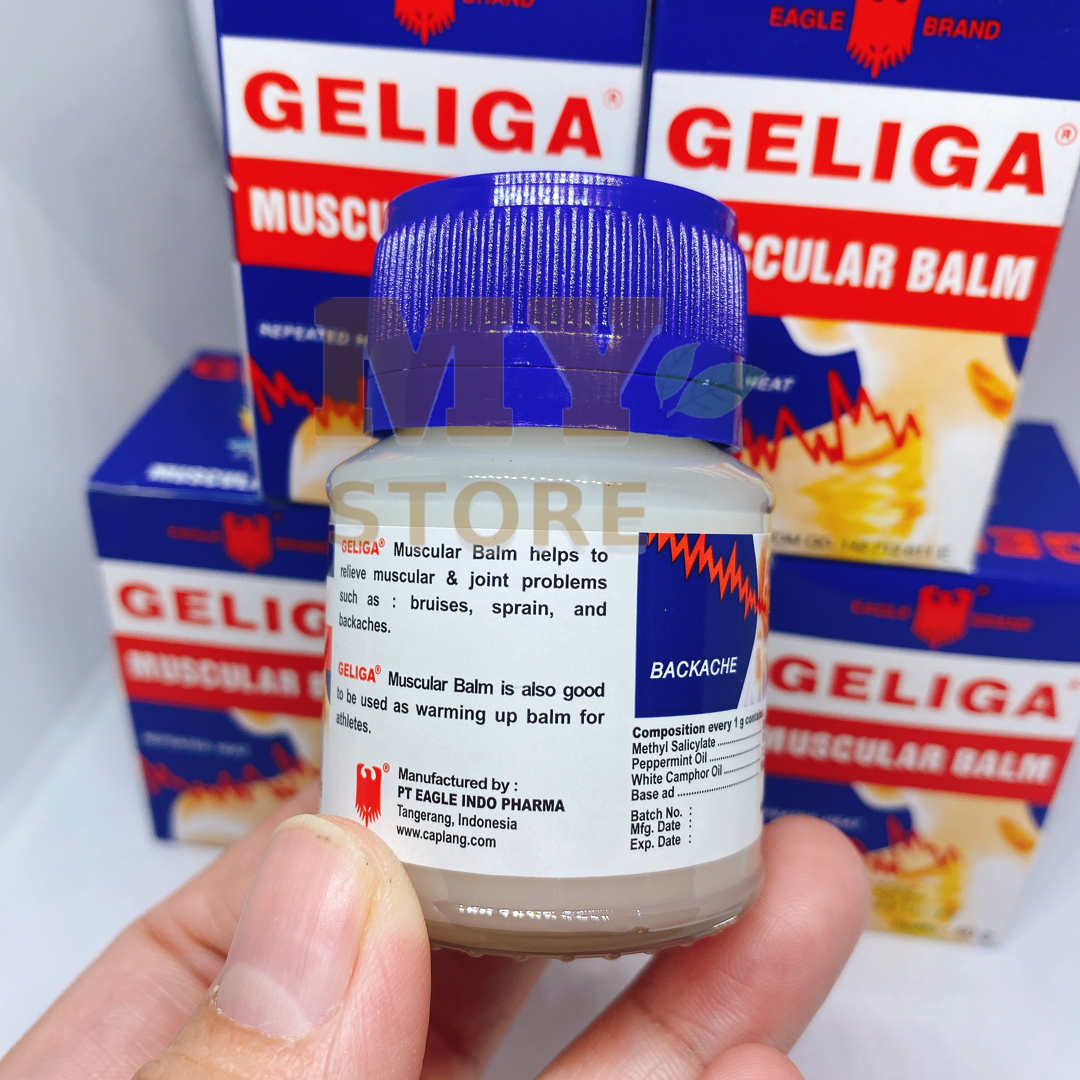(Chính Hãng) Dầu Cù Là Lửa Geliga Muscular Balm Indonexia 40g