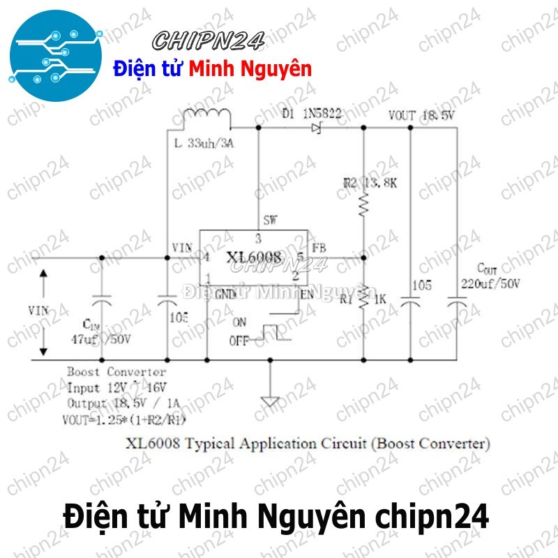 [1 con] (SOP) IC Dán XL6008 TO-252-5 Hàng Tốt (SMD) (XL6008E1 6008) - HH005718