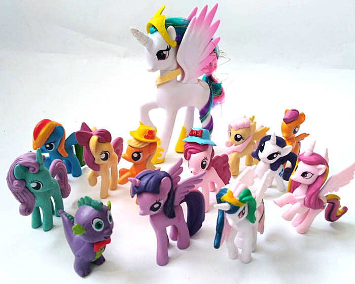 13 Ngựa Thiên Thần Pony (12 Ngựa Size 3cm-5cm+1 Ngựa 14cm)