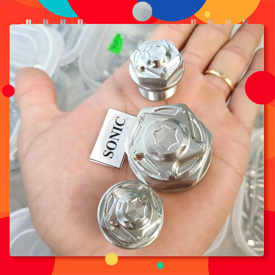 [HCM]Ốc chảng ba Sonic Salaya (Full bộ 3) - Trắng inox