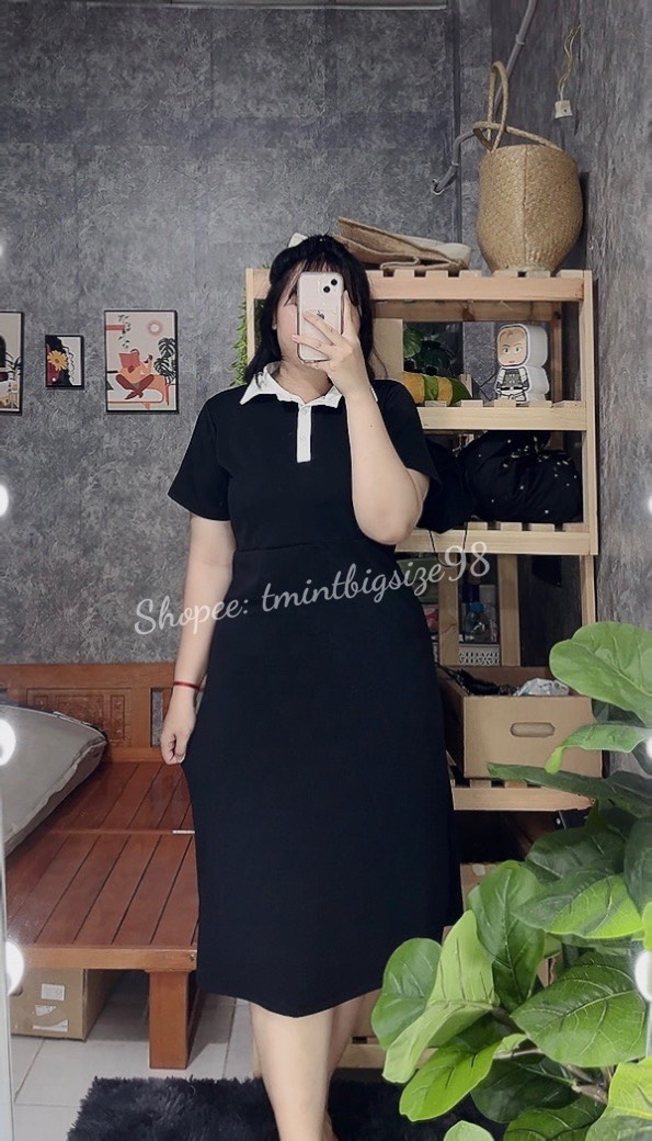 [TMINT BIGSIZE] Đầm Polo Xuông Dáng Dài Bigsize 65-90kg