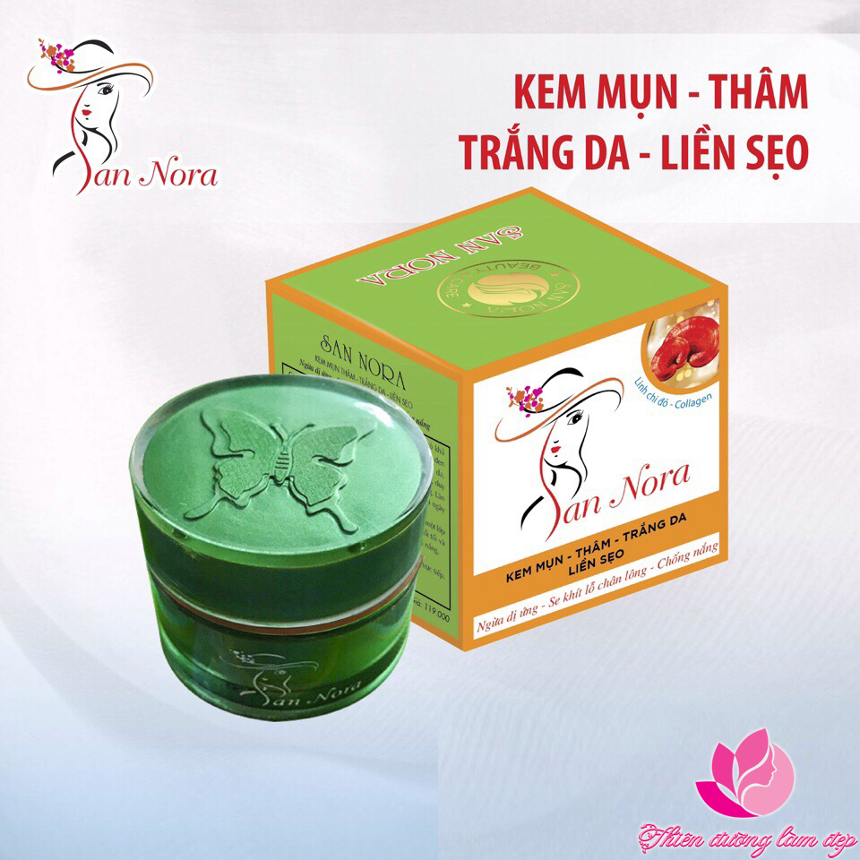 Kem Mụn, Thâm, Trắng da, Liền sẹo SAN NORA - 10g