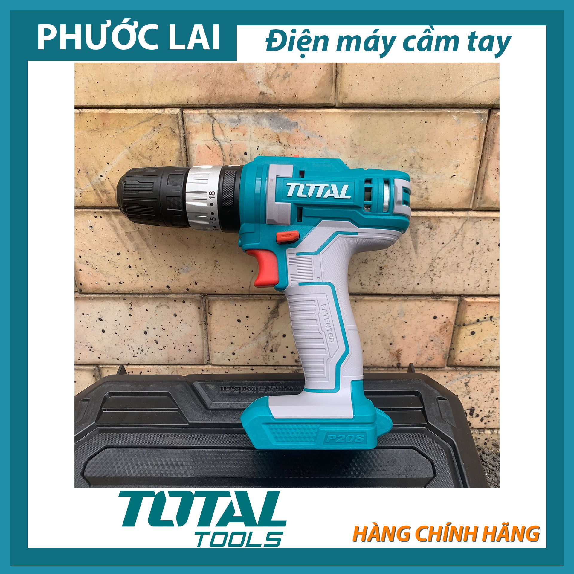 Máy khoan búa dùng pin 20V (Chính Hãng) TOTAL TIDLI20145