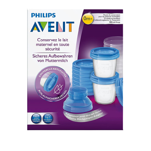 Cốc trữ sữa Avent 180ml chính hãng