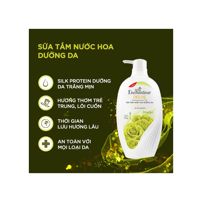 Sữa tắm nước hoa dưỡng da enchanteur delightful