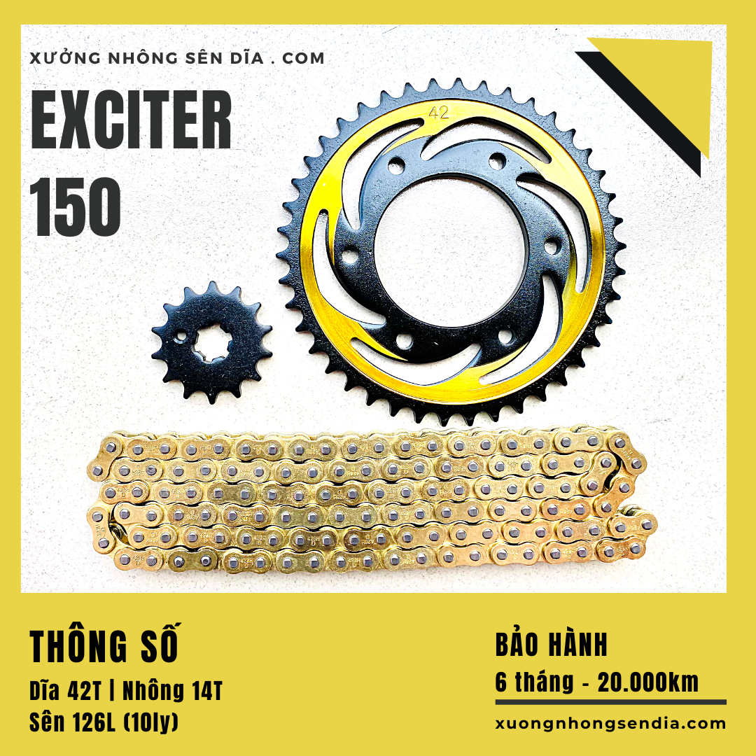 [FreeshipMAX] [HCM]NHÔNG SÊN DĨA EXCITER 150 / EX150