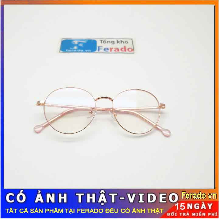 Gọng kính kim loại hồng