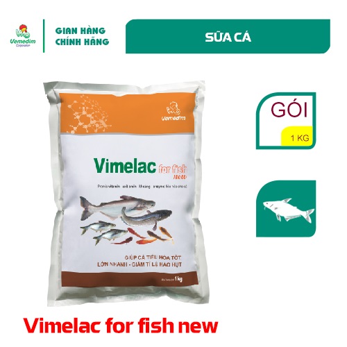 "Hoàn tiền đến 10%" Vemedim Vimelac for fish new, hỗn hợp vitamin, khoáng cho cá, gói 1kg