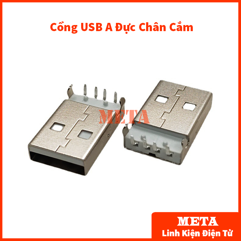 Cổng USB A/B/Micro/Mini Đầu Đực/Cái Chân Cắm/Dán (Đầu USB, USB A, USB B, USB Micro, USB Mini)