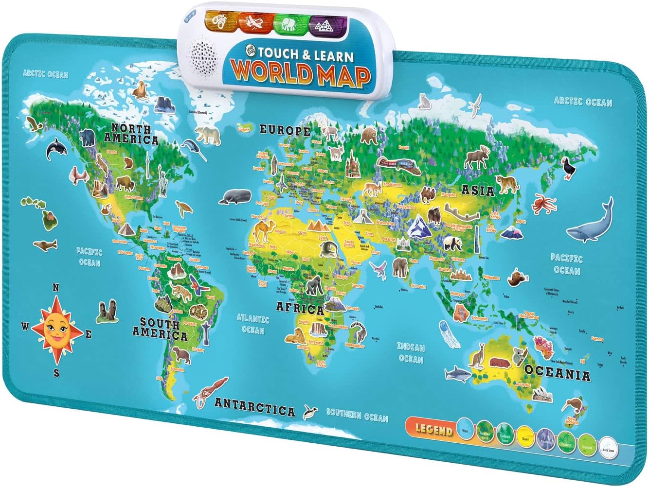 Đồ chơi LeapFrog – Bản đồ thể giới Leap Frog World Map chạm và học.