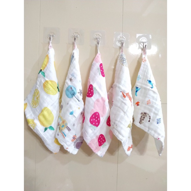 Combo 10 chiếc khăn sữa 6 lớp aden siêu thấm (30 x 30 cm / Khăn)